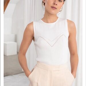 & OTHER STORIES

Micro Rib Knit Tank Top. In good condition